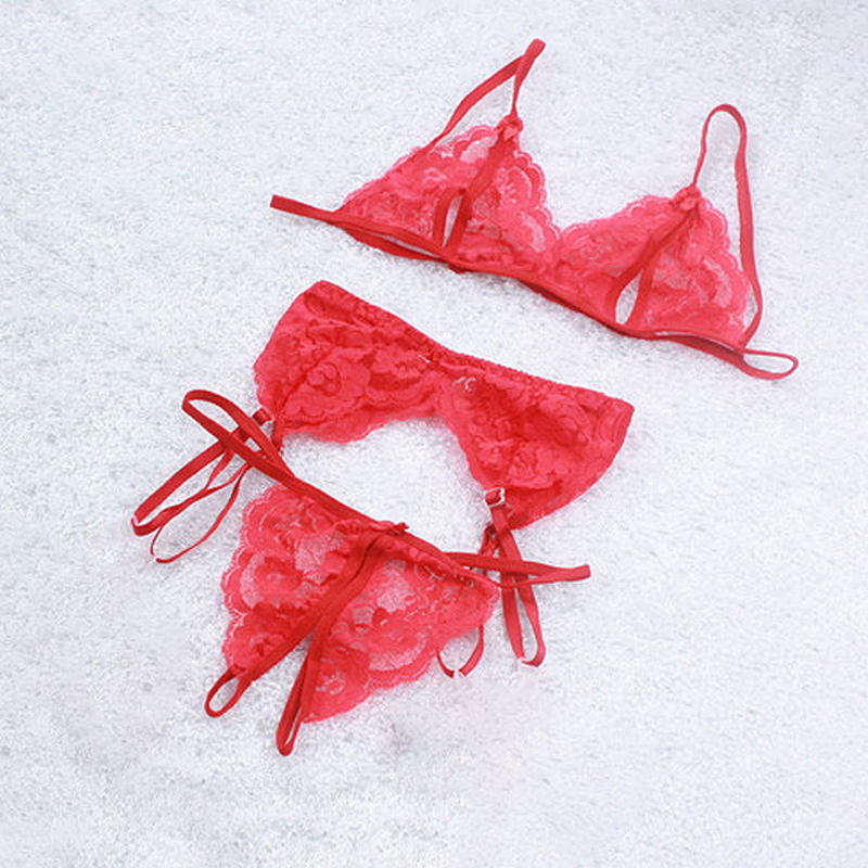 1 Set Women's Lace Lingerie, S - Sheer Mesh Bra 评论和价格