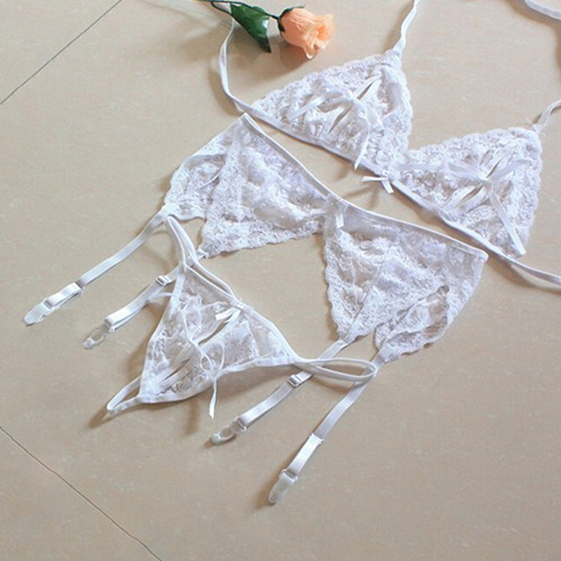 1 Set Women's Lace Lingerie, S - Sheer Mesh Bra 评论和价格