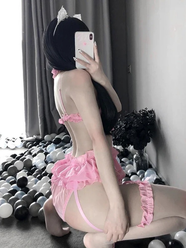 Women Sexy Erotic Lingerie Set - Lace Bralette Set 评论和价格
