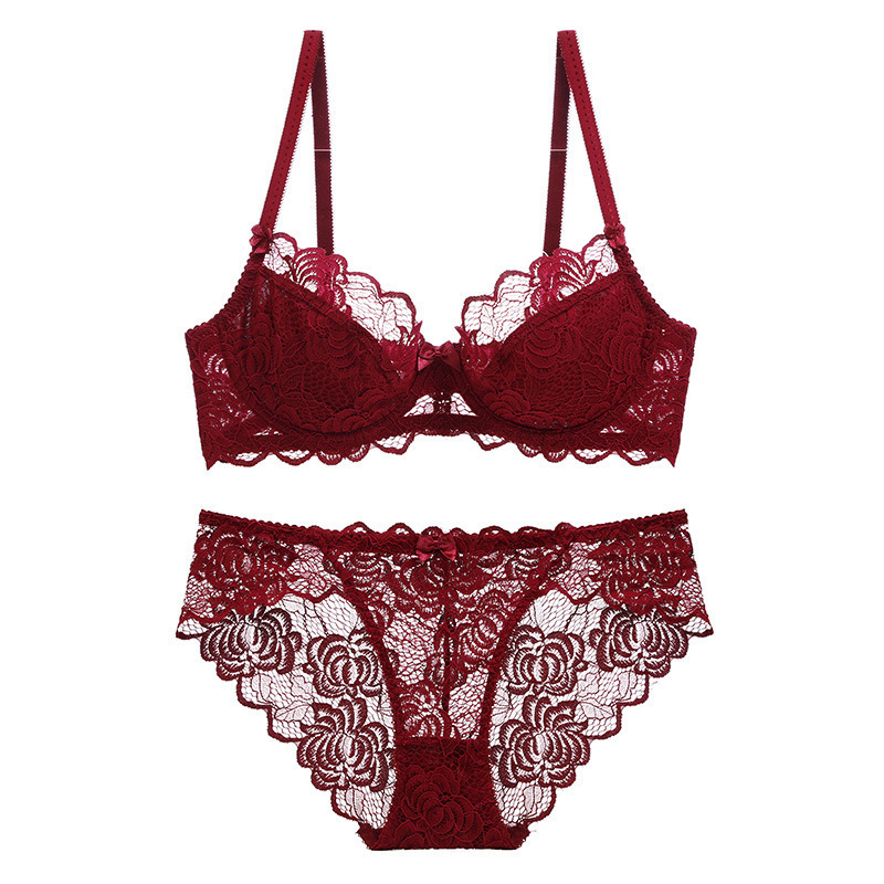 Sexy Lace Lingerie Set for Wom - Cotton Bra Everyday 评论和价格