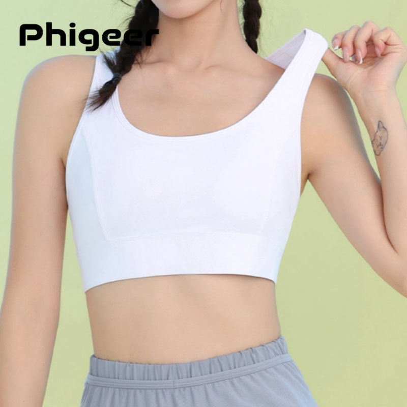 PHIGEER Women High Impact Spor - Sports Bra Racerback 评论和价格