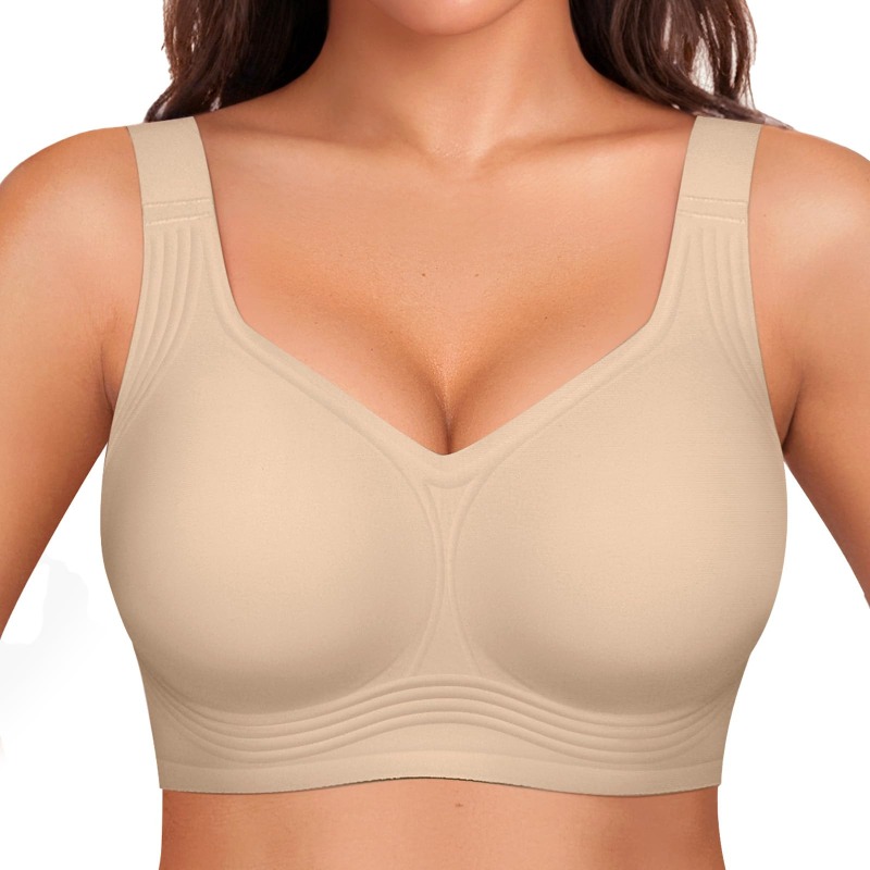 Plus Size Wireless Jelly Bra W - Minimizer Bra Women 评论和价格
