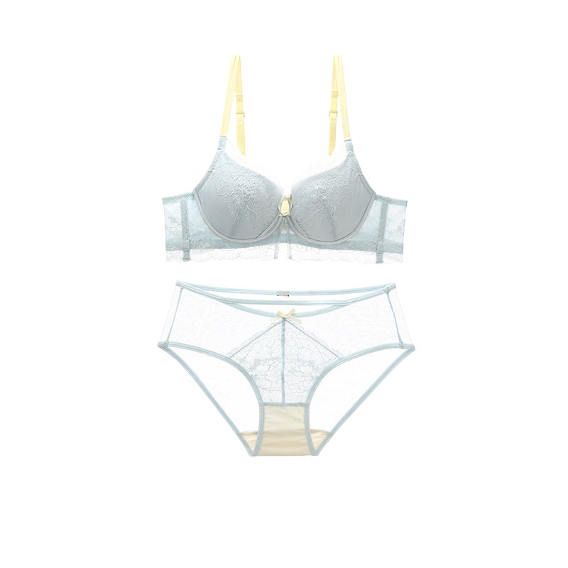 New Girly Sweet Lace Women Und - Lace Bralette Set 评论和价格