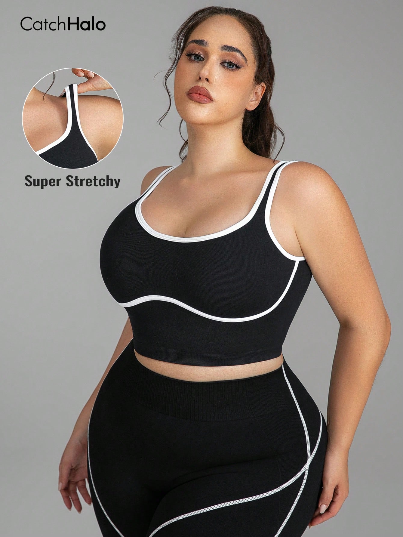 Women Plus Size Seamless Brale - Sports Bra Racerback 评论和价格