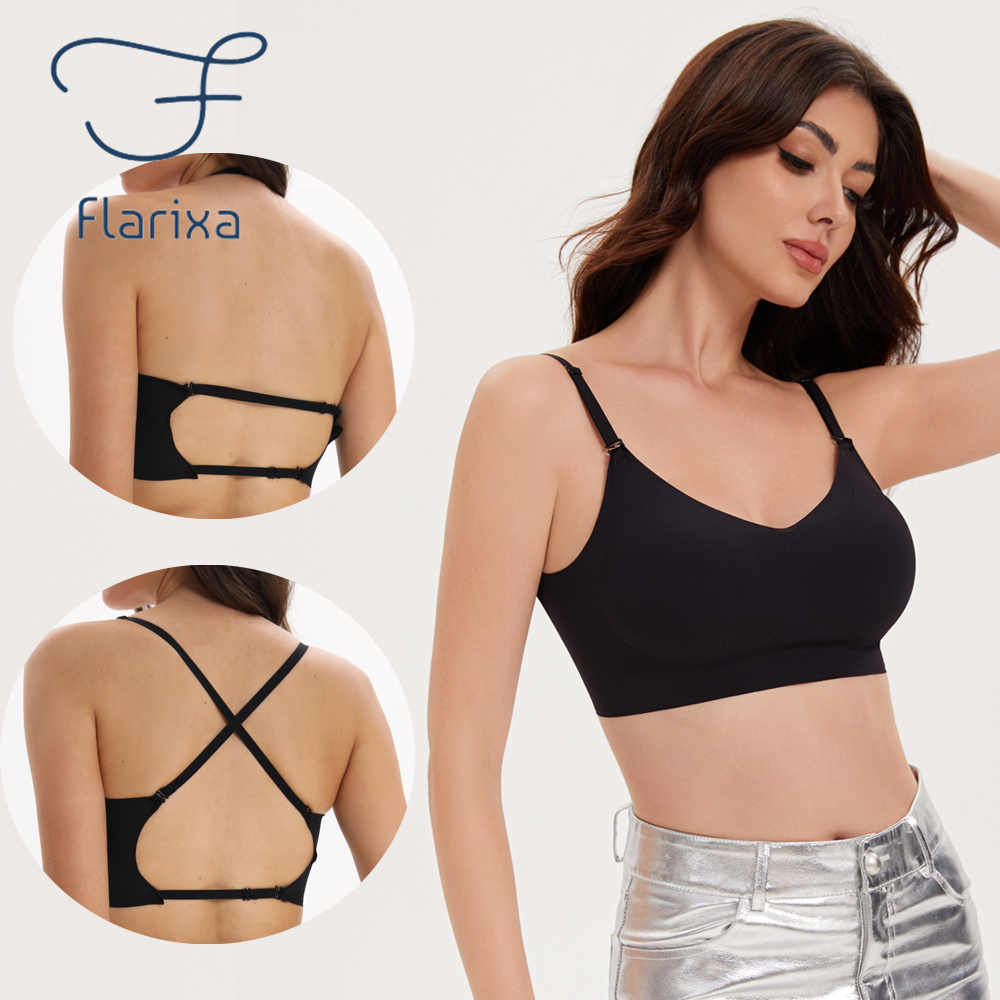 Flarixa Seamless Low Back Bra  - Convertible Bra Multiway 评论和价格