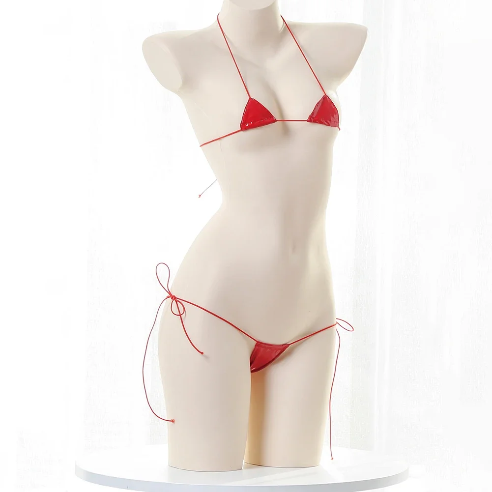 New Womens Sexy Lingerie Leath - Lace Bralette Set 评论和价格