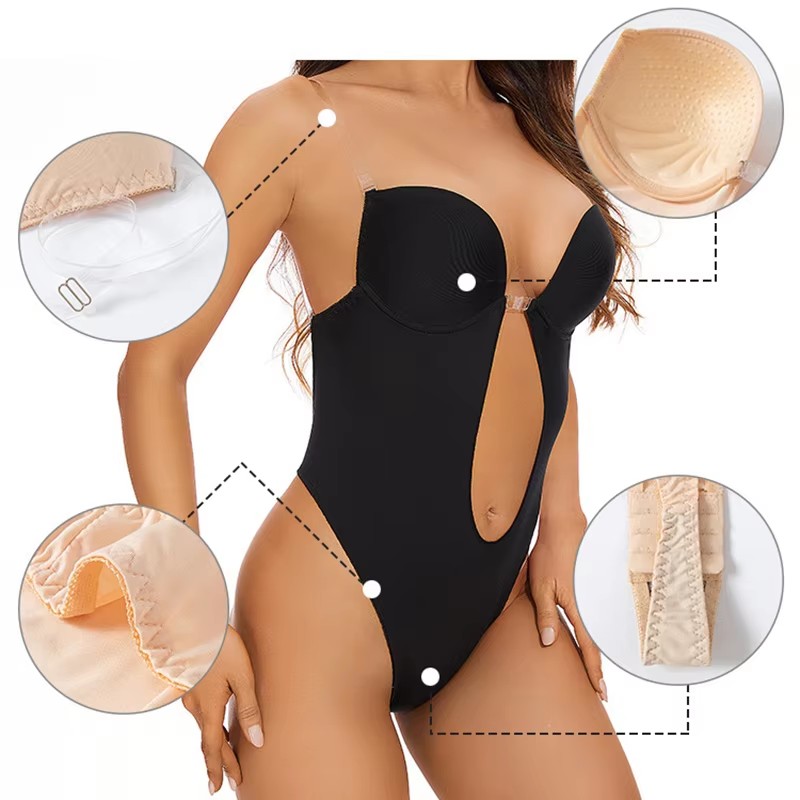 Anti Slip Glue Backless Body S - Plunge Bra Push Up 评论和价格